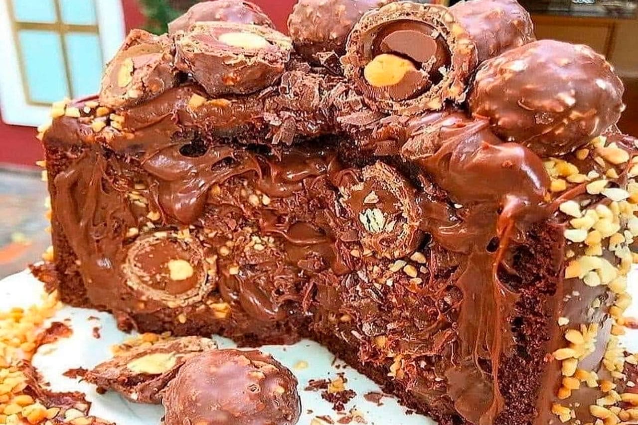 Como Fazer Bolo de Ferrero Rocher
