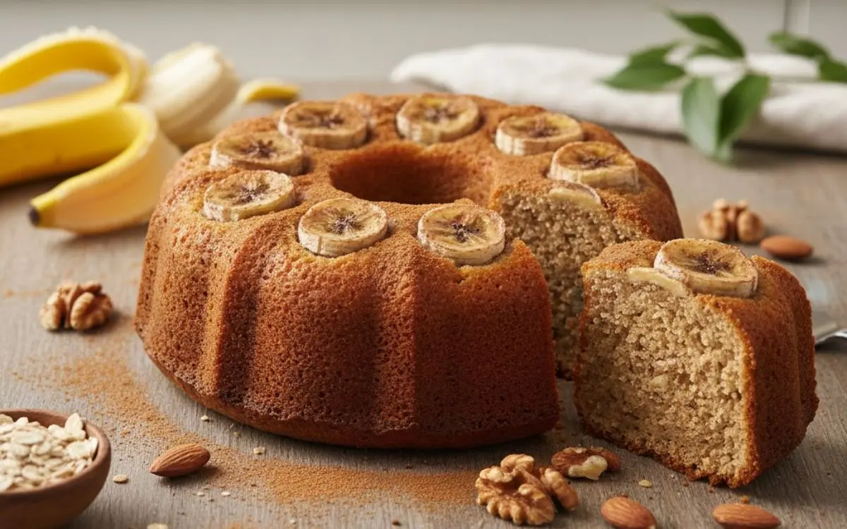 Receita de bolo de banana sem açúcar para diabéticos