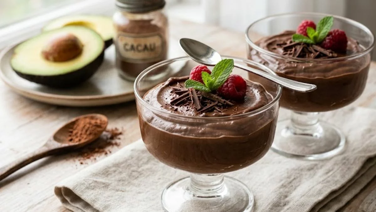 Receita de Mousse de Chocolate e Abacate (Fit, Vegano e sem Açúcar)